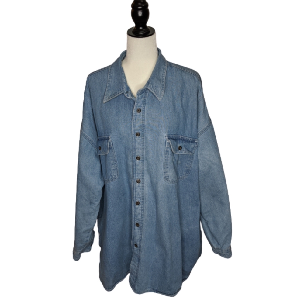 Wolverine fleece lined denim jacket size 3XL